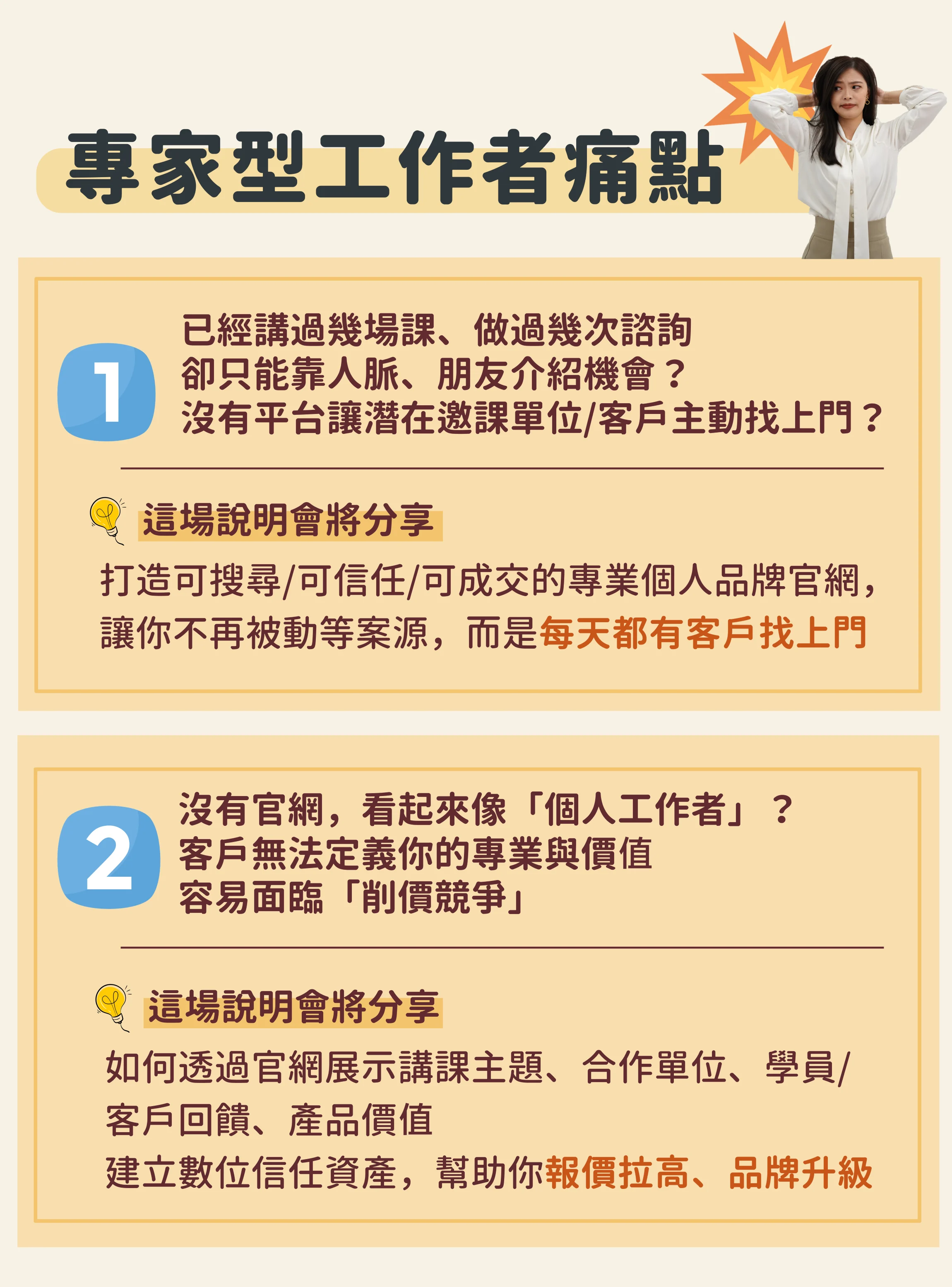 官網銷售講座上架素材